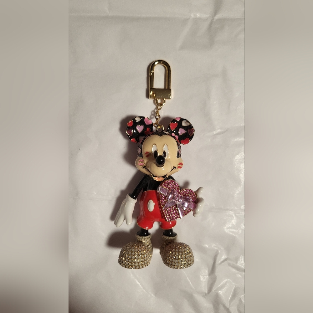 BaubleBar Disney Mickey Mouse Hearts and Gems Bag Charm